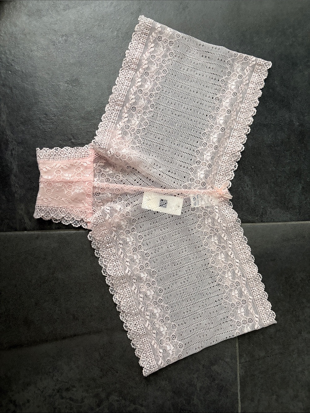 GAP Cheeky Lace Boy Short - Pale Pink